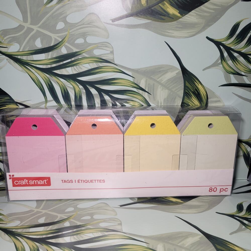 Craft Smart Chipboard Rainbow Color Tags